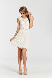 The versatile gown can be worn alone or paired with a bridal jacket that can then be removed for an evening reception. 20 Short Wedding Dresses Gowns