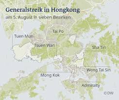 Sehenswürdigkeiten auf der karte anzeigen. Aufruf Zu Generalstreik In Hongkong Asien Dw 02 08 2019