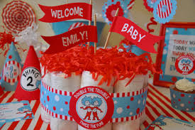 Dr Seuss Thing 1 Thing 2 Twin Baby Shower Ideas Baby Shower Ideas 4u
