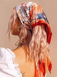 Gemini Satin Scarf Burgundy In 2020 Hair Styles Scarf Hairstyles Bandana Hairstyles