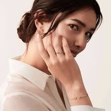 Le Cube Diamant Small Rose Gold and Diamond Bangle