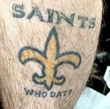 I did a google search for fleur de lis tattoos but didn't get too many options. Check Out These 67 Who Dat Tats Then Send Us Your Own Saints Ink Sports Nola Com