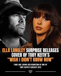 Fans have been begging Ella to release Toby Keith's “Wish I Didn't Know  Now” after hearing her cover for Apple Music earlier this year. And she  delivered! This song may be over