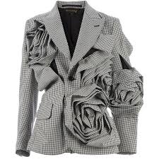 Junya Watanabe Comme Des Garcons Ruched Rose Blazer 2 699 Liked On Polyvore Featuring Outerwear Jackets Blazer Designs Ruched Blazer Ruched Sleeve Blazer