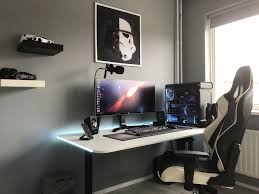 Black And White Bedroom Setup Black And White Setup Home Office Setup Bedroom Setup Game Room