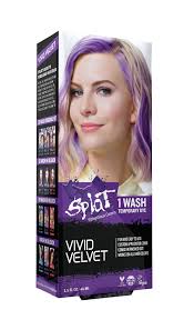 Hair color makeup shades designed for blondes and designed for brunettes. Splat 1 Wash Temporary Purple Hair Dye Vivid Velvet