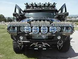 Heavily Modified Black Knight Hummer H2 Hummer H2 Monster Trucks Zombie Apocalypse