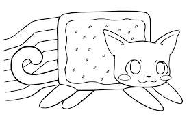Did you know the tabby cat is not a breed but a color pattern? Kawaii Nyan Cat Coloring Page Free Printable Coloring Pages For Kids