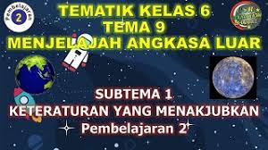Kunci jawaban tema 2 halaman 2. Kelas 6 Tematik Tema 9 Subtema 1 Pembelajaran 2 Menjelajah Angkasa Luar Youtube