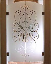 Interior French Door With Decorative Glass Door Glass Design Etched Glass Door Glass Doors Interior