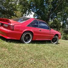 Image result for Bright Red 1991 Mustang