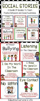 Social Stories Are A Great Tool To Teach Children Positive Behaviors And To Promote Social Awar Social Stories Teaching Social Skills Social Emotional Learning