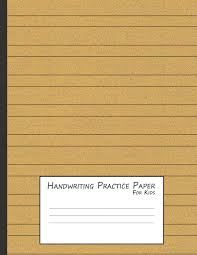 Writing paper for kids and parents, to use in projects at home or at school, to make a very cute diary, or simply to send to your friends. Handwriting Practice Paper For Kids A Workbook For Learning To Write Alphabets Numbers Brown Foam Writing Exercise Stationery Dot Purple 9781797038896 Amazon Com Books