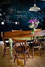 If you have textured walls, you're going to want to make it as smooth as possible so you can actually write on it when you're done without it being bumpy. Dining Room Chalkboard Wall Run To Radiance