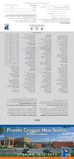 Powers CatholiC high sChool