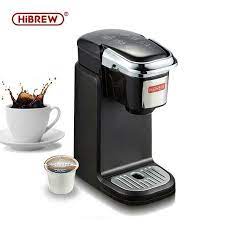 Hibrew Filter Coffee Machine Single Serve Coffee Maker Brewer For K Cup Capsule Ground Coffee Tea Maker Hot Water Dispenser In 2021 K Cup Coffee Maker Camping Coffee Maker Single Cup Coffee