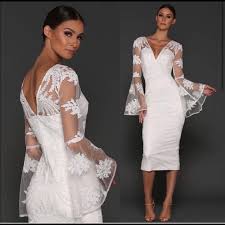 Elle Zeitoune kassidy white lace dress Midi