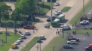 1 dead, 5 others shot in texas industrial park shooting, suspect still at large. 1 Dead 5 Others Shot In Texas Industrial Park Suspect In Custody