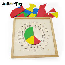Jaheertoy Montessori Educational Toy Children S Toys Mathematics Teaching Aid Fractional Plate Circumfer Montessori Educational Toys Educational Toys Math Toys