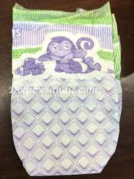 Luvs Diaper Sizes Diaper Size 1 Purple Monkey Print Diaper