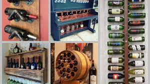 The wine lovers, especially will be happy! Diy Wine Rack Ideas Creative Wine Shelf Diy Home Decor Youtube