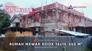 Itulah informasi yang bisa kami sampaikan mengenai harga borongan bangunan per m2. Biaya Bangun 1 5 Miliar Rumah Mewah Hook Ukuran Tanah 16x15 240 M Asia Arsitek Youtube