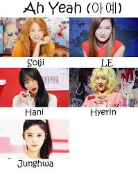 Exid Ah Yeah Kpop Girl Groups Korean Girls Names Girls Group Names