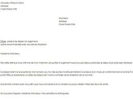 Exemples de lettre type de résiliation de bail pour résilier votre contrat de location vide ou meublée. Donner Son Preavis De Depart D Un Mois Logement En Location Modele Gratuit De Lettre