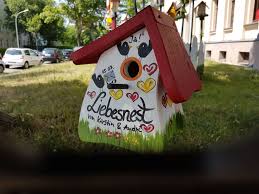 Vogelhaus Hochzeitsgeschenk Hochzeit Nistkasten Liebesnest Personalisiert Bird House Decor Outdoor Decor