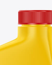 Motor Oil Bottle Mockup In Jerrycan Mockups On Yellow Images Object Mockups