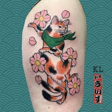 Variations in cherry blossom art. Shop Nine And Three Quarters Tattoos Cat Tattoo Tattoos Cherry Blossom Tattoo