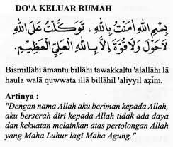Contoh Soal Dan Materi Pelajaran 5 Doa Masuk Rumah Dan Keluar Rumah Beserta Artinya