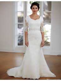 Dhgate is a chinese commerce website that facilitates the sale of manufactured products. Grosshandel Einfache Vintage Lace Mermaid Modest Brautkleider Halbarm Queen Anne Neck Buttons Kirche Brautkleider Vestido De Noiva Nach Mass Von Totallymodest 11 Bescheidenes Hochzeitskleid Beliebte Hochzeitskleider Bescheidene Hochzeitskleider