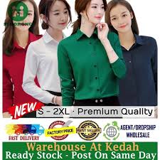 The company also provides you with a network of the top retail outlets and korean fashion wholesalers to buy from with affordable prices and they guarantee a timely delivery with a tracking number. Women Korean Ol Blouse Korean Fashion Women Long Sleeve Work Tops Office Lady Formal Shirts Ready Stock 439900 Shopee Malaysia