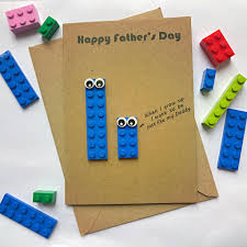 3d Lego Fathers Day Card Removable Lego When I Grow Up I Etsy Lego Card Fathersday Card Fathers Day