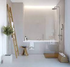 handdoeken ophangen gebruik een ladder woonmooi badkamer lichte badkamer badkamer inspiratie