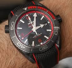 Omega Seamaster Planet Ocean Gmt Deep Black Watch Review Ablogtowatch