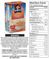 It is also a good source of magnesium, phosphorus and selenium, and a very good source of manganese. Quaker Oats Oatmeal Nutrition Label Runners High Nutrition