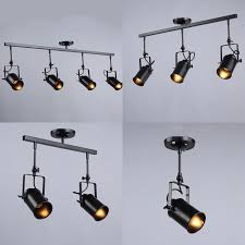 Nordic Loft Led Track Pendant Lights Vintage Industrial Black Downlight Hanging Light Lustre Bedroom Living Room Pendant Lamps Ceiling Lights Aliexpress