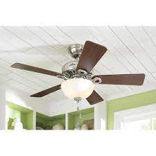 The ceiling fan was only the beginning. Shop Hunter Ridgefield Bowl 5 Minute Fan 44 In Brushed Nickel Downrod Or Close Mount Indoor Ceiling Ceiling Fan With Light Ceiling Fan Lowes Home Improvements