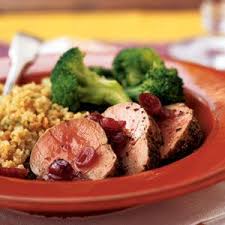 Roasted Pork Tenderloin Medallions Dried Cranberry Sauce Recipe Recipe Roasted Pork Tenderloins Pork Tenderloin Medallions Recipes