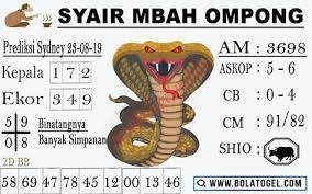 Syairtogel Mabah Ompong Sydney Jumat 23 Agustus 2019 Sydney