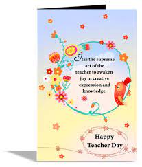 This is truly wonderful, as she is constantly finding ways to teach her… Happy Teacher Day Greeting Card Buy Online At Best Price In India Snapdeal