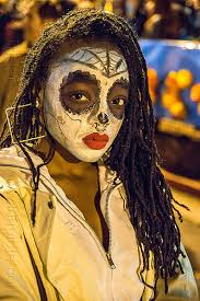 Michael Paim and Louise with Sugar Skull Makeup