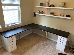 Linnmon Alex Corner Desk Ikeahack Post Imgur In 2021 Corner Desk Office Small Corner Desk Ikea Home