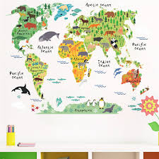 Beach themed wall stickers uk. World Map Wall Stickers Vinyl Art Decals Uk 164 Home Decor Decor Decals Stickers Vinyl Art