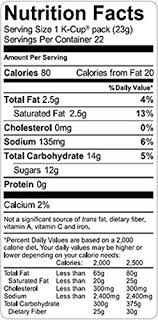 It does not have a bitter taste as most do. Donut Shop K Cup Nutrition Nutrition Pics