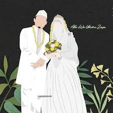 Anime Pengantin Bercadar Ilustrasi Karakter Ilustrasi Pengantin