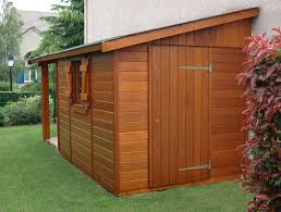 monopente en bois abri de jardin adossable abri de jardin chalet de jardin