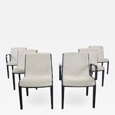 These vintage mid century modern chairs are perfect for an office or you could easily blend them in around your dining room table and use as captains chairs. Knoll International Vintage Mid Century Modern Knoll 1300 Series Dining Chairs Set 6 Black